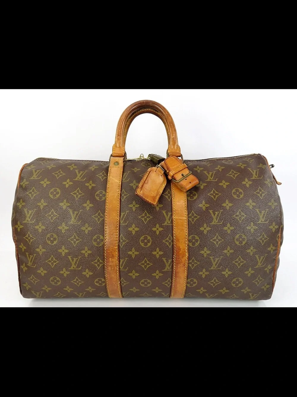 Louis Vuitton Brown Monogram Keepall Duffle Bag